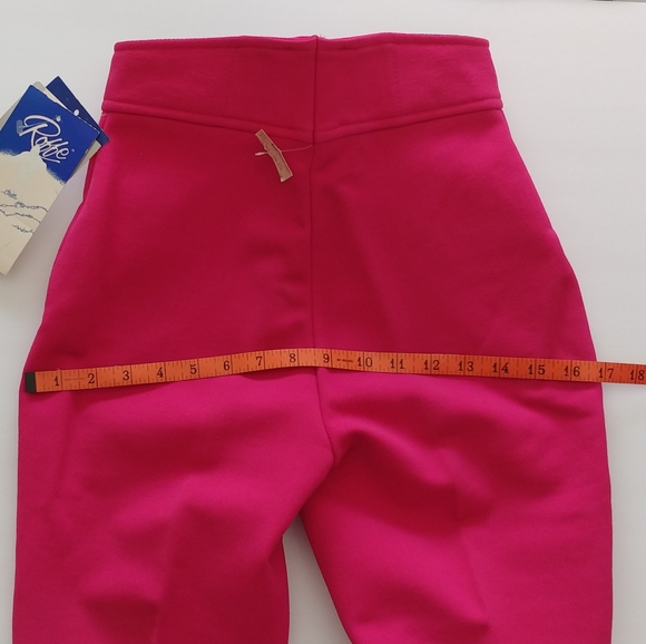 Roffe VTG 80s ski pants Barbie Pink sz 6 - Picture 14 of 16